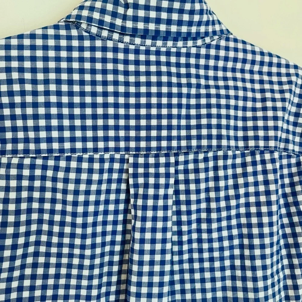 Ralph Lauren Blue and Green Gingham Button Down Shirt